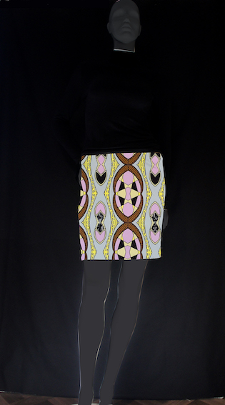 Skirt mini print Tribe Vibe