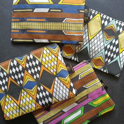 Other products : Accessorie Case medium zipp Eco cotton garbadine / Japanese denim