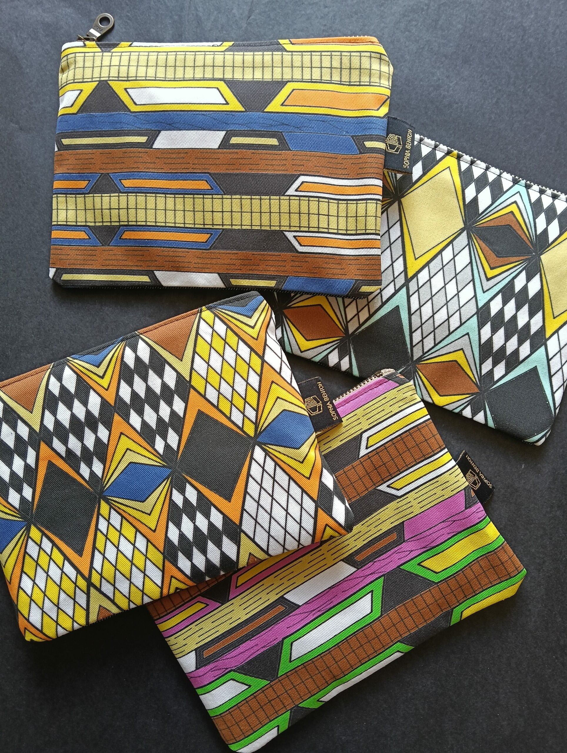 Other products : Accessorie Case medium zipp Eco cotton garbadine / Japanese denim