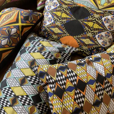 Other products : Interior accessorie Pillow eco Cotton garbadine / Japanese denim 35 x 50 cm