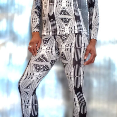 Total look top long sleeve turtleneck & long tight