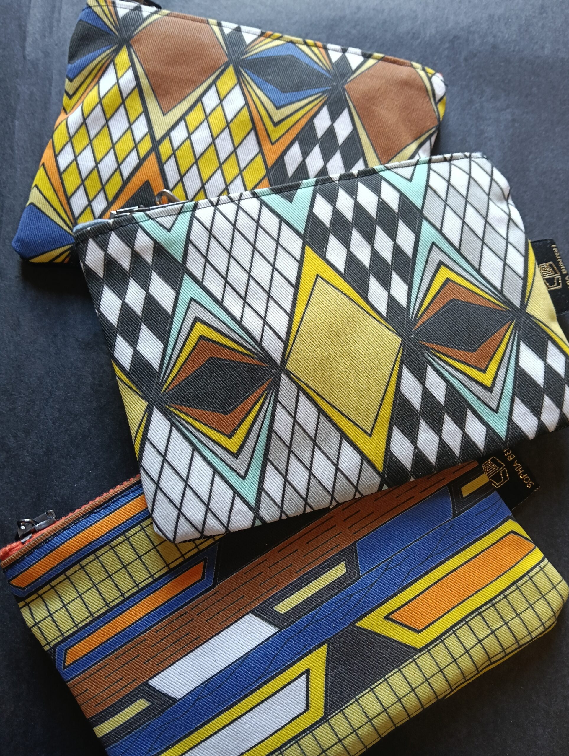 Other products : Accessorie Case small zipp Eco cotton garbadine / Japanese denim