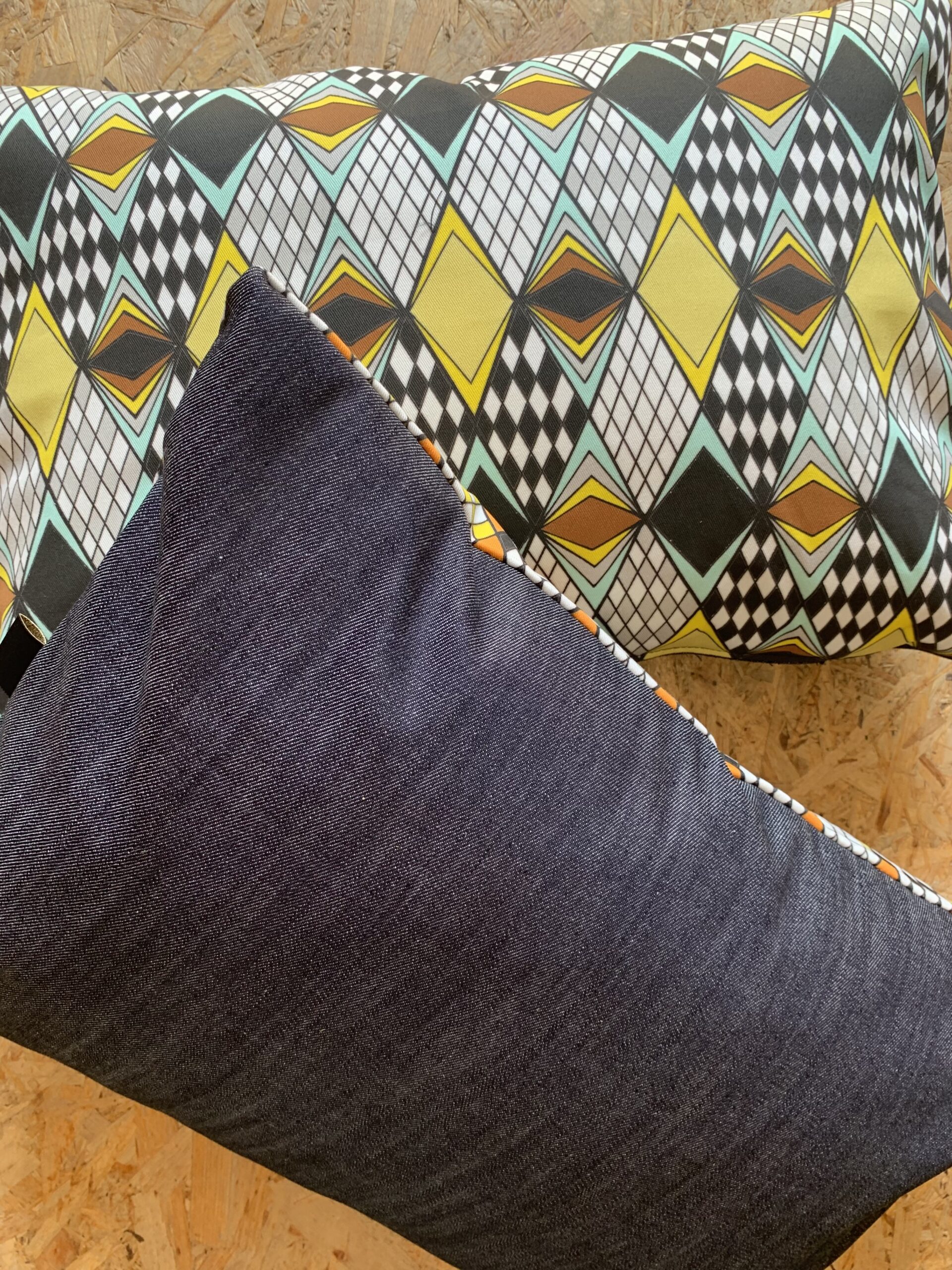 Other products : Interior accessorie Pillow eco Cotton garbadine / Japanese denim 35 x 50 cm - Afbeelding 2