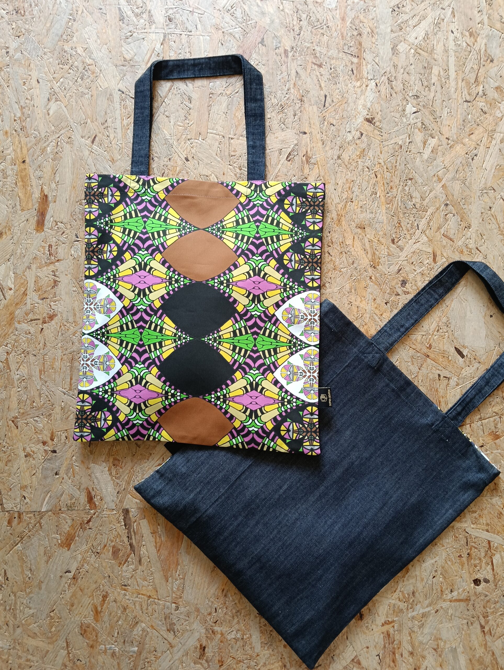 Other products : Accessorie Tote Bag eco cotton garbadine / Japanese denim - Afbeelding 8