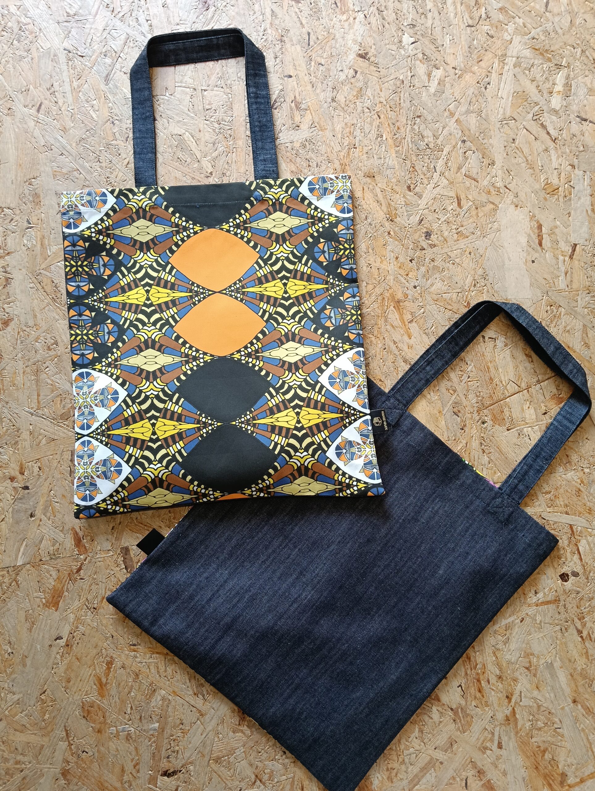 Other products : Accessorie Tote Bag eco cotton garbadine / Japanese denim - Afbeelding 7