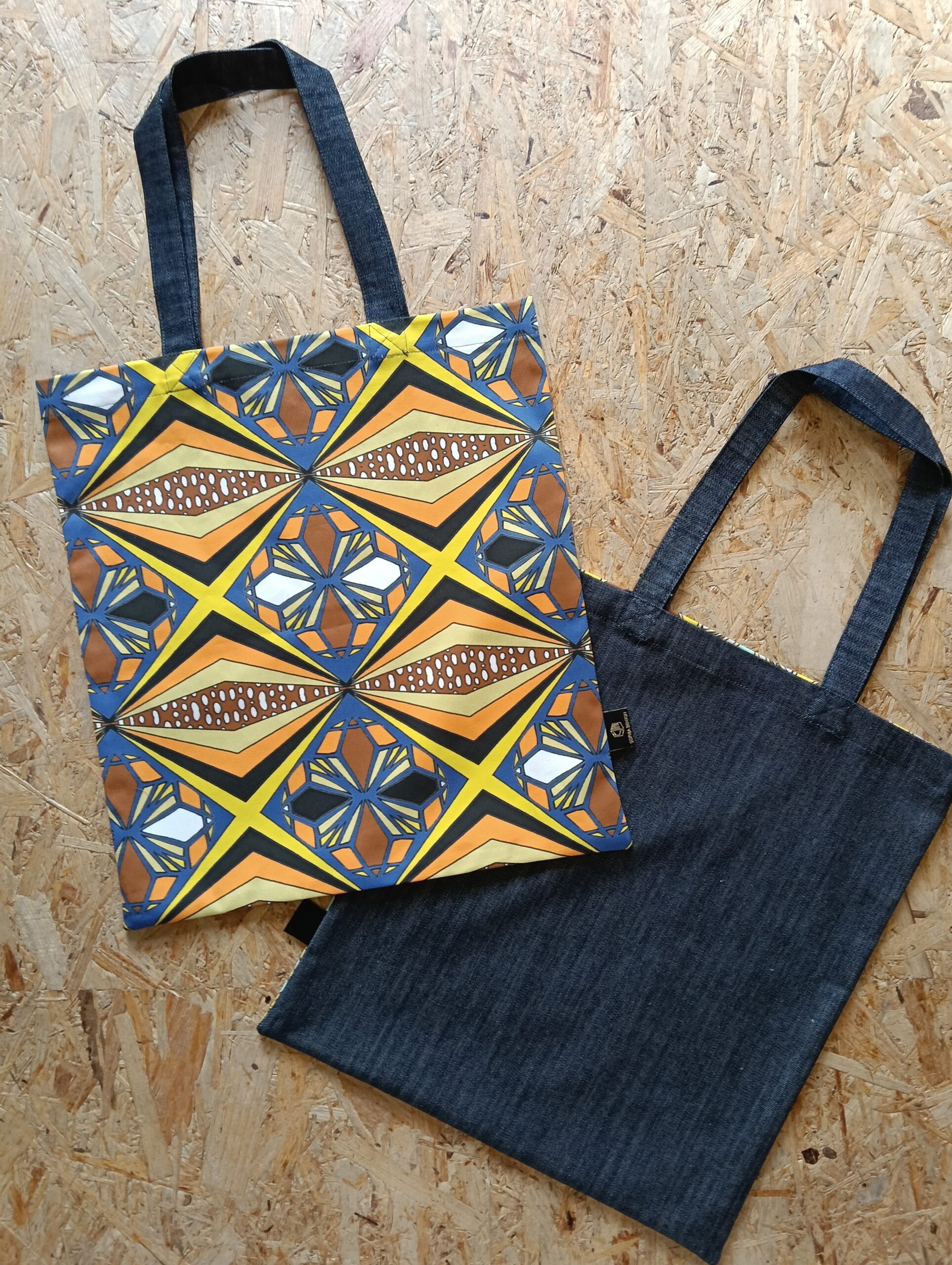 Other products : Accessorie Tote Bag eco cotton garbadine / Japanese denim - Afbeelding 5